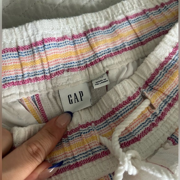GAP - Stripped Linen Pull-On Shorts - US XS - Picture 4 of 5